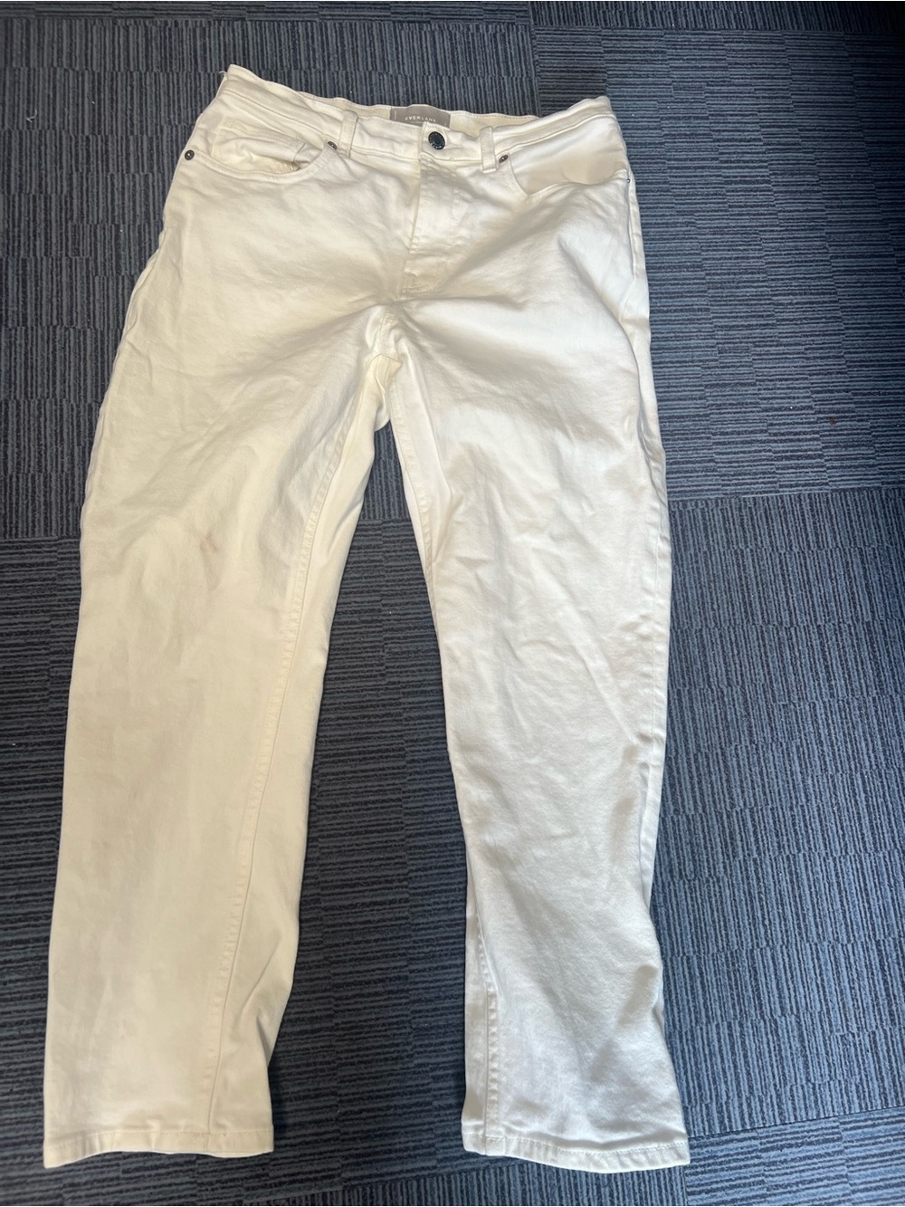 Everlane Classic White Denim Cheeky Jeans